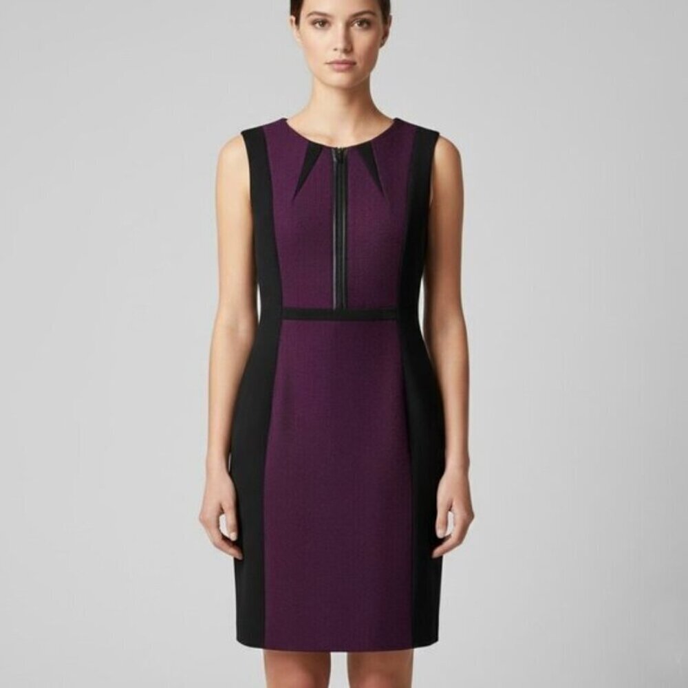 Tahari Colorblock Sheath Dress